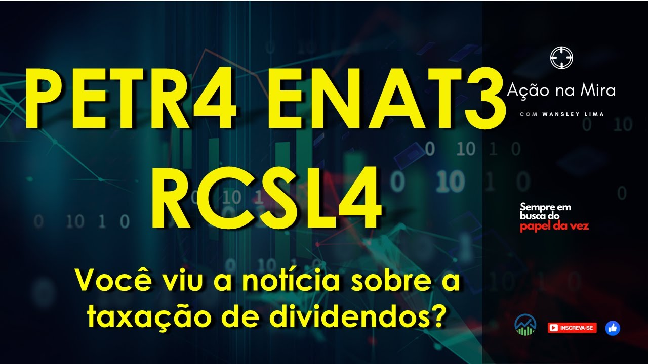 PETR4 ENAT3 RCSL4 Aqui uma análise gráfica e técnica das ações de Petrobrás, Enauta e Recrusul.
