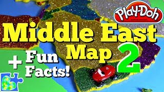 Middle East Map || Mideast FUN FACTS || Play-Doh Puzzle || Learn The Countries screenshot 5