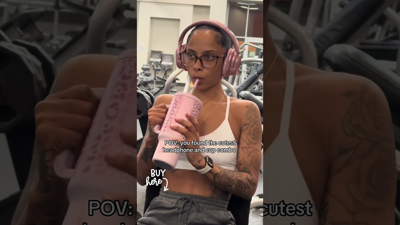 Accessorizing for the Gym: Matching Headphones and Cup Style