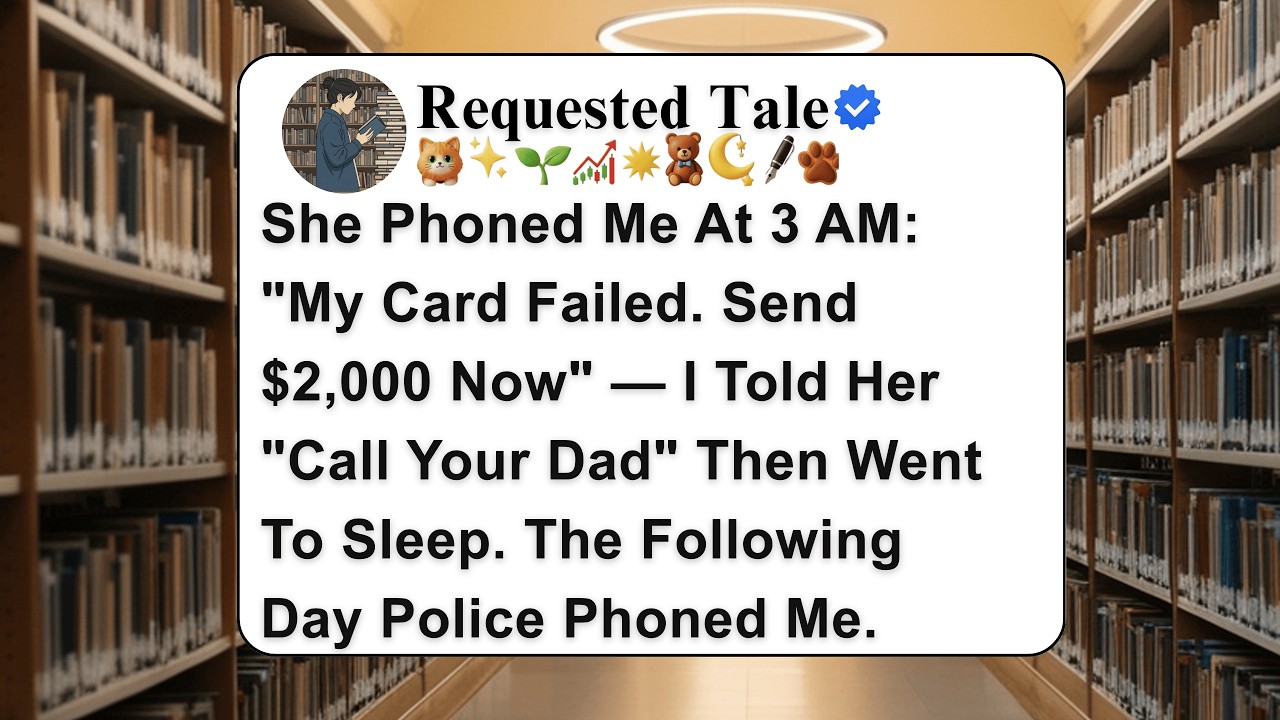 She Called Me at 3AM: “My Card Failed—Send £2,000 Now” … I Said “Call Your Dad.”