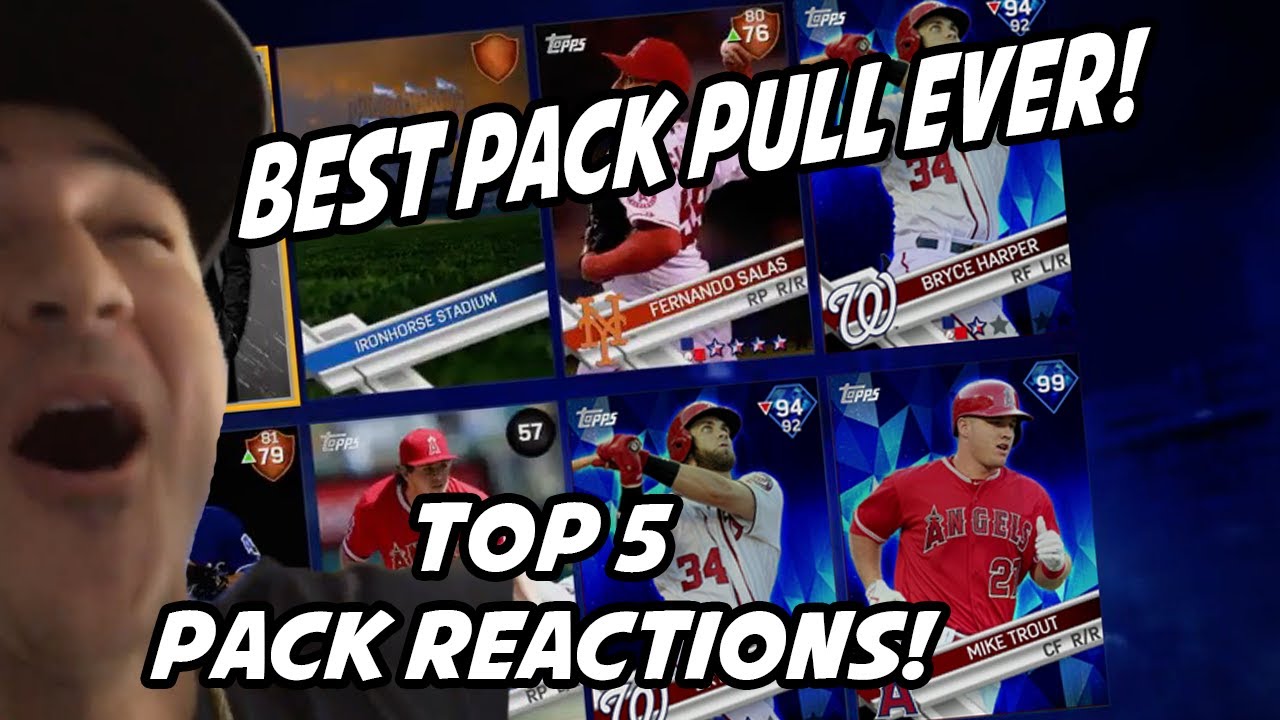 NO WAY! BEST PACK EVER! TOP 5 PACK REACTIONS! - MLB The Show 17 Diamond Dynasty