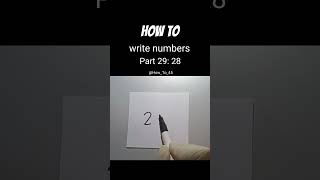 How to write numbers | Part 29: 28