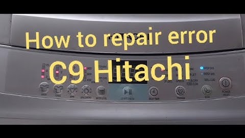 how to repair C9 error Hitachi washing machine #hitach #washer #repair