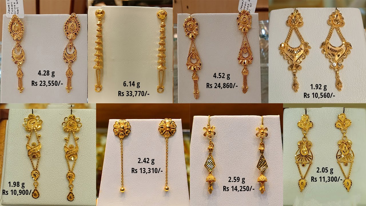 Gold Finish Pearl Long Earrings Design by VASTRAA Jewellery at Pernia's Pop  Up Shop 2024