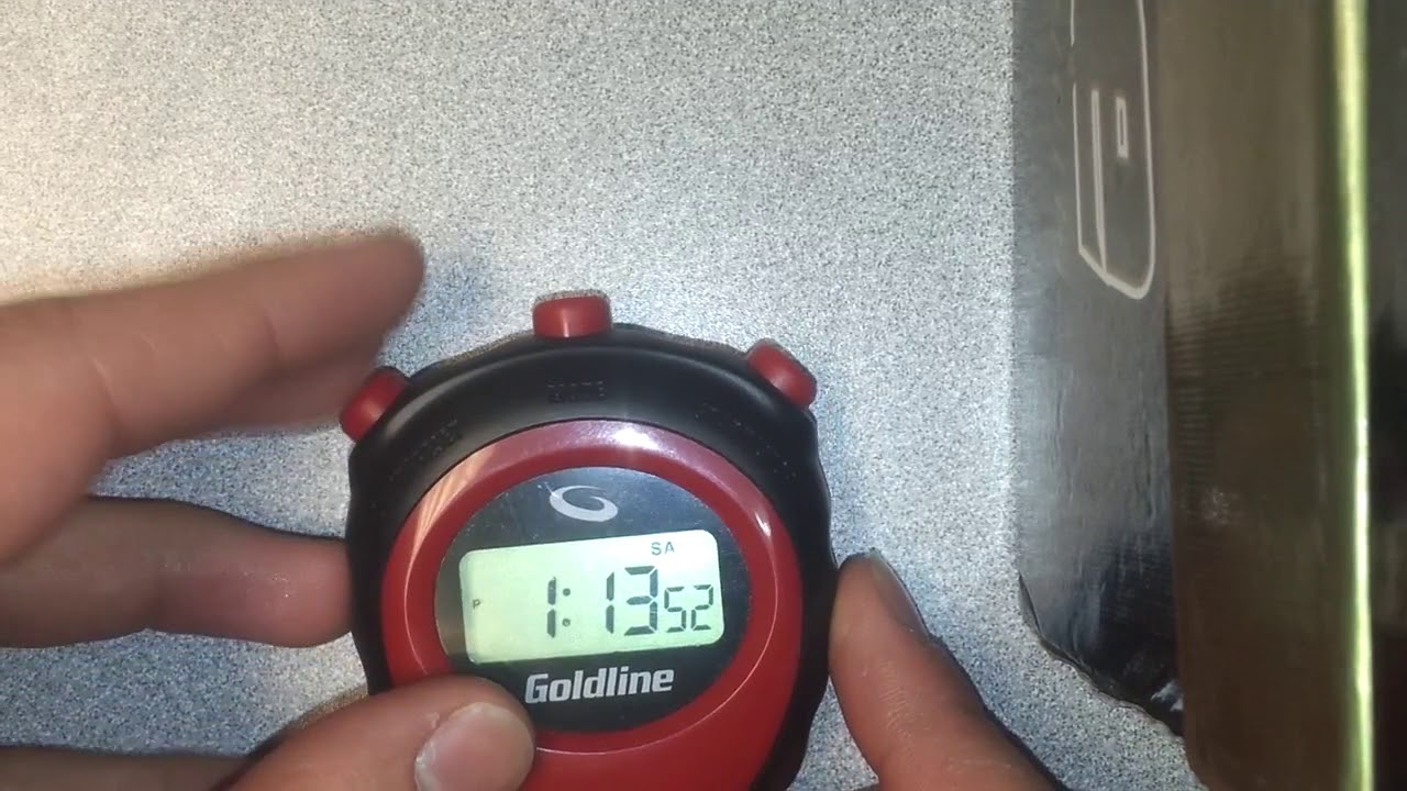 How to turn off the hourly beep on your 2017 Goldline Stopwatch - YouTube