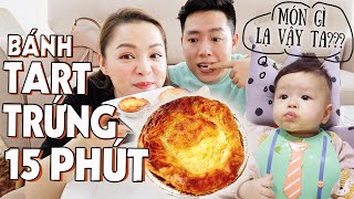 Làm Bánh Trứng KFC Chỉ Trong 15' 🤤 Bánh Tart Trứng Từ Nồi Chiên Không Dầu ❤️ TrinhPham Family