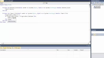 VB.NET Progressbar Tutorial Commentary