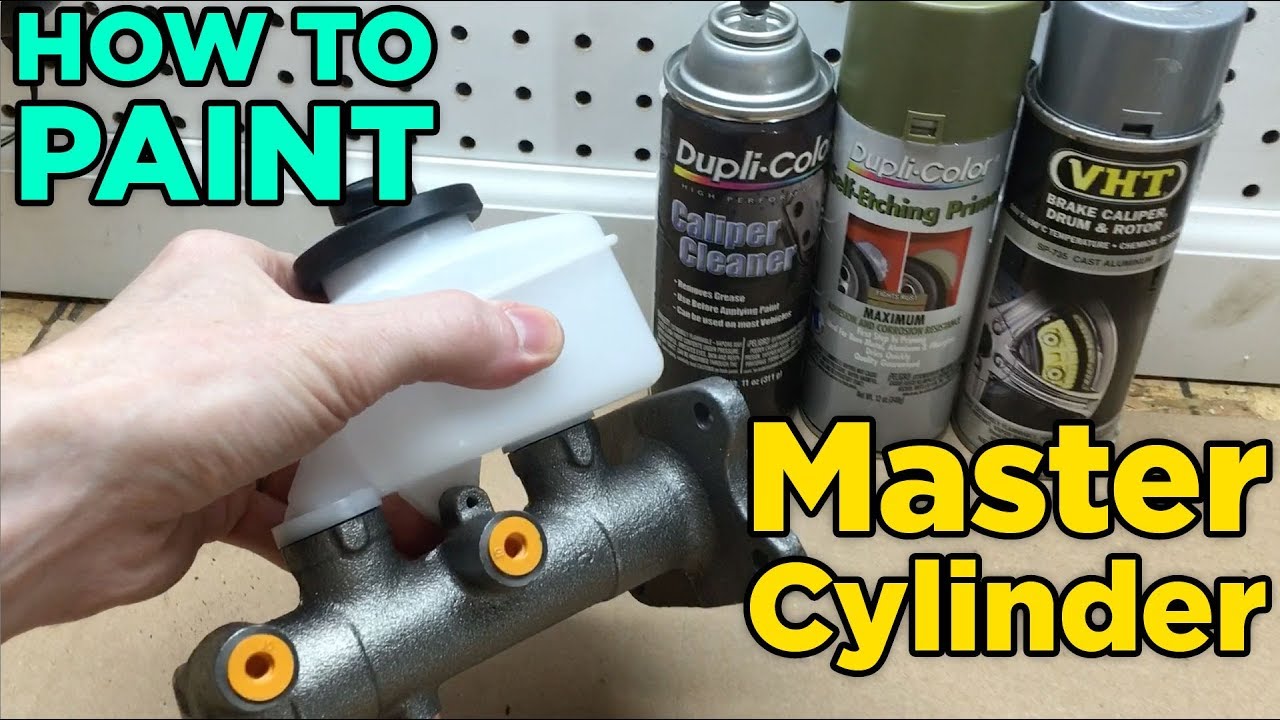 How to Prep & Paint a Master Cylinder to keep it from rusting. - YouTube