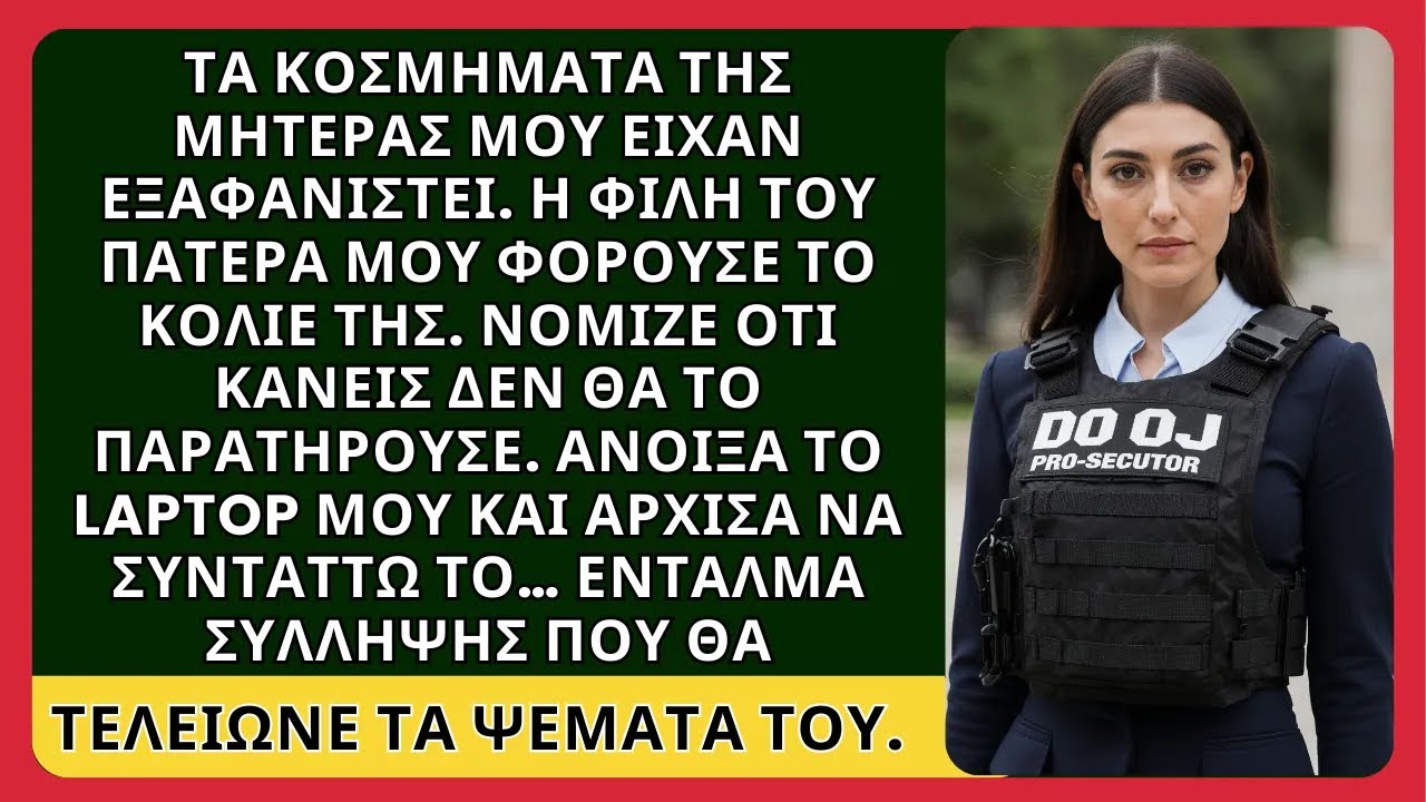 Τα κοσμήματα της μητέρας μου εξαφανίστηκαν. Η φίλη του πατέρα φορούσε το κολιέ της… ΙΣΤΟΡΙΑ
