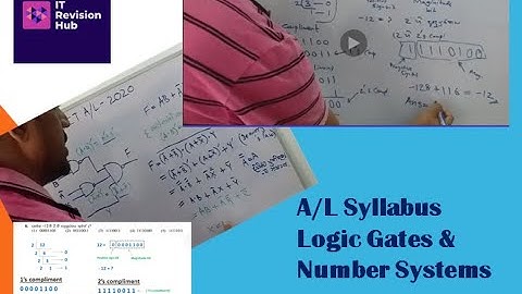 A/L ICT 2020 Logic gates and Number System(MCQ)