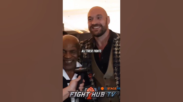 Wholesome moment between Mike tyson and Tyson fury