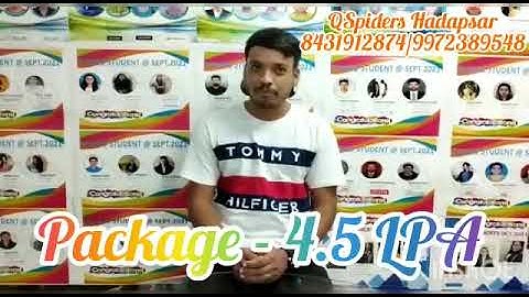 QSPIDERS HADAPSAR STUDENT GOT PLACED AS TRAINEE ENGINEER, CONGRATULATIONS AMAR