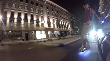 Jason Bradbury Hoverboard Piccadilly Circus 19th Oct 2015