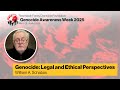 Genocide Legal and Ethical Perspectives. Genocide Awareness Week 2025, Day 2