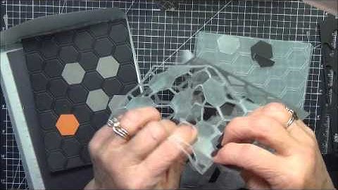 Hexagon Hive Die, Six Sided punch and embossing folder a