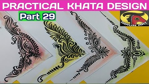 Border and corner design on paper for student