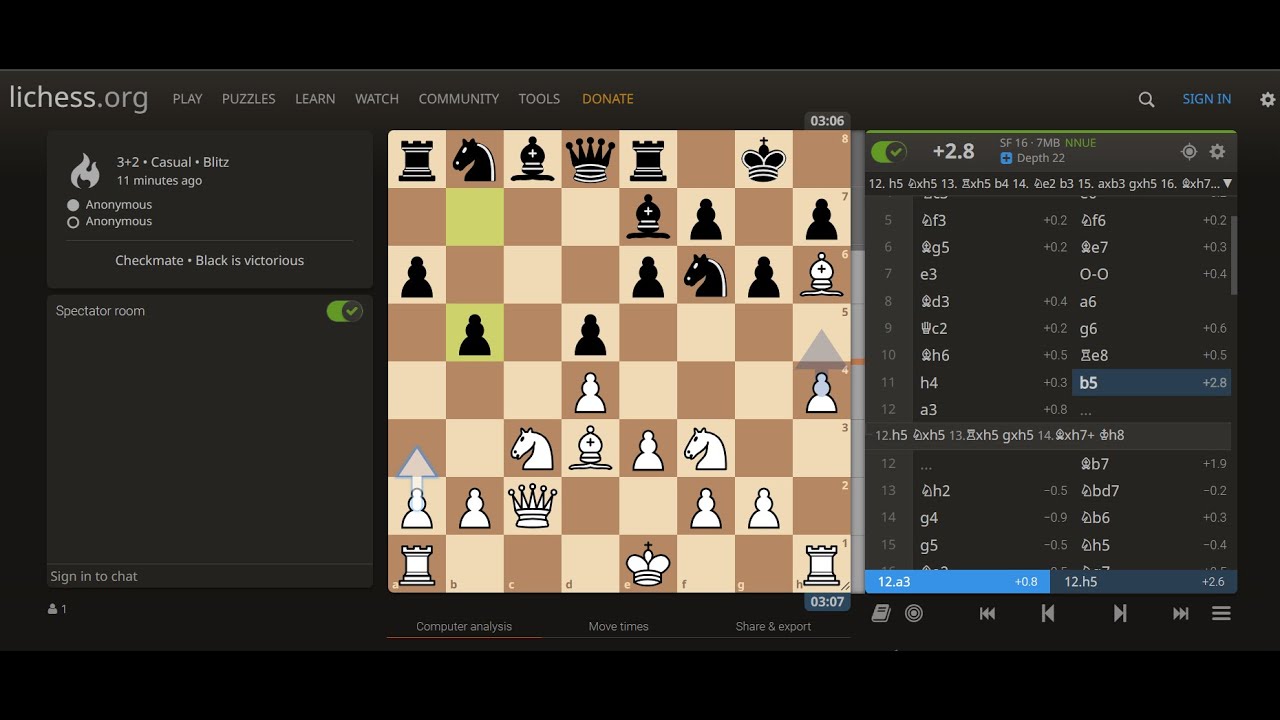 Random chess game (Missing a tactic !!) #chessgame #lichess # ...