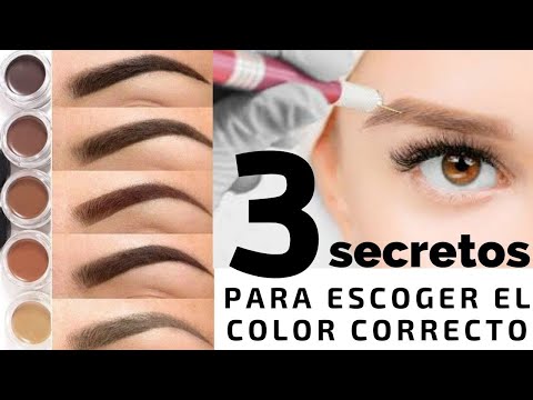 Video: 3 formas de elegir el color de las cejas