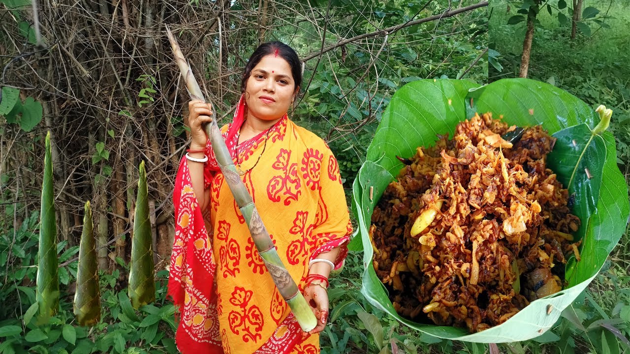 Bamboo Shoot Recipe harvest Bamboo shoots in the forest village