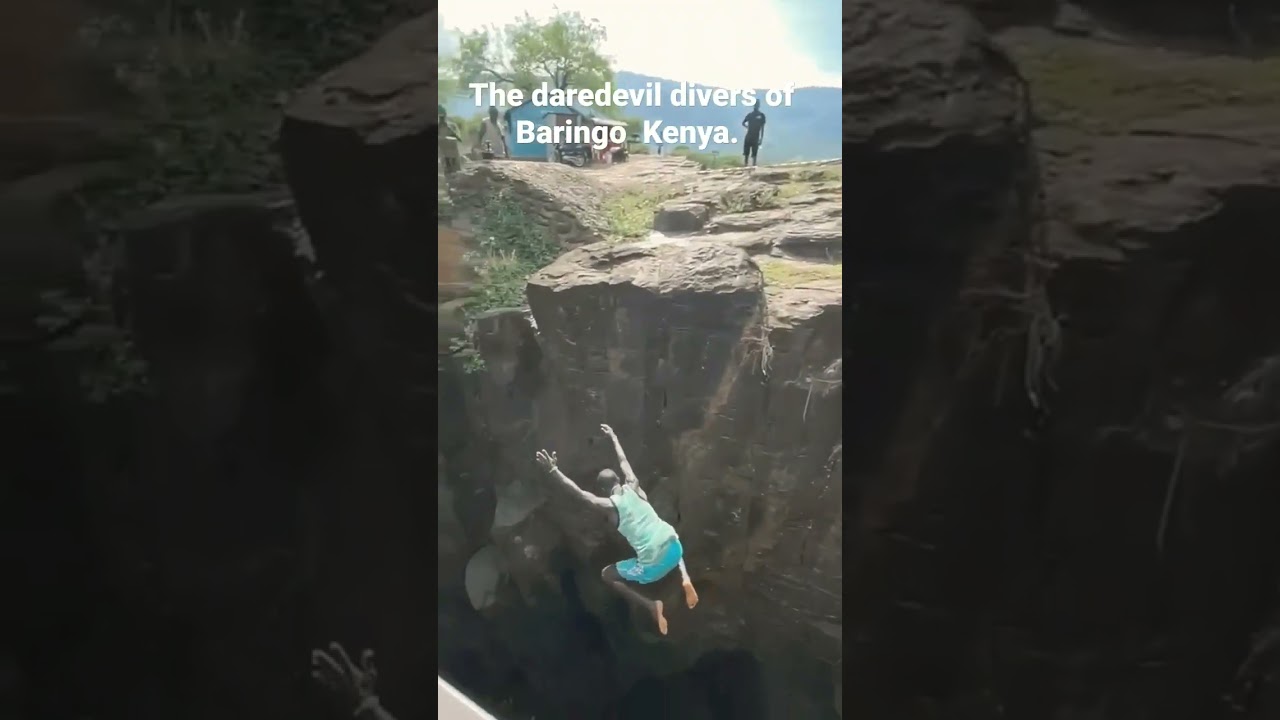 Daring divers of Cheploch Gorge, Baringo - Kenya
