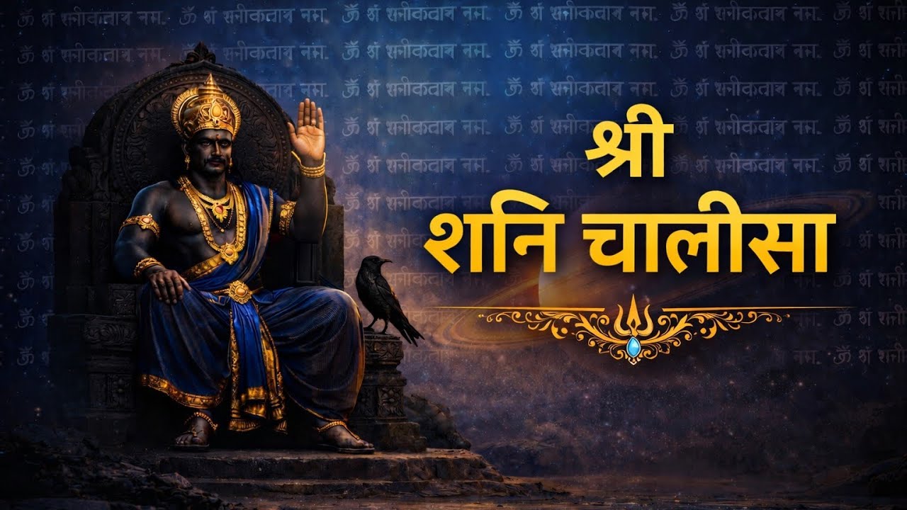 श्री शनि चालीसा | दुख, भय और संकट निवारण पाठ 📿 (Shani Dev Blessings & Karmic Protection)