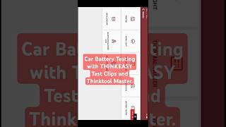 Car Battery Testing Using THINKEASY Test Clips with Thinktool Master. #thinkcar #batterytester #tech