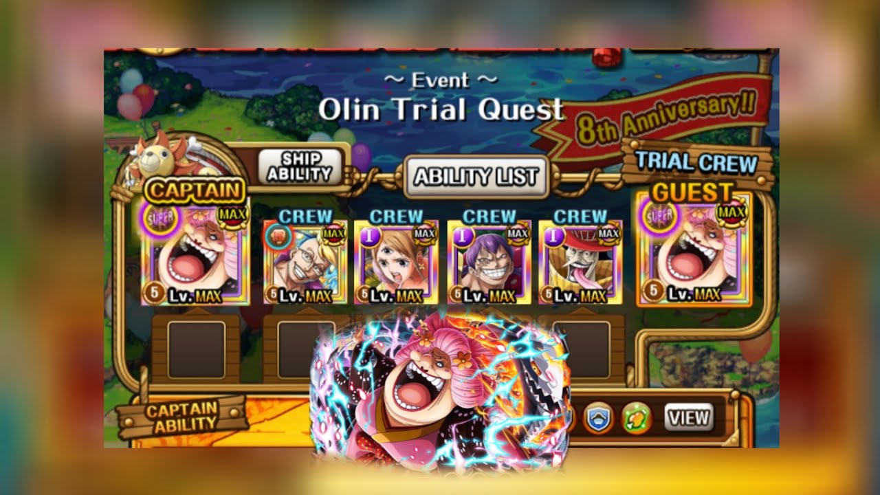 [OPTC] Event Olin Trial Quest YouTube