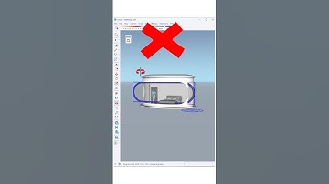 SketchUp tips ✨Elegant curved window design created in SketchUp, seamlessly blending natural light