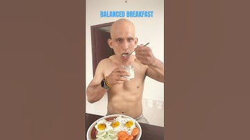 Balanced breakfast-good mix macronutrients—protein, fats & carbohydrates #fitness #protienrich #tips