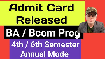 SOL 4th / 6th Semester Admit Card release June 2022 | Ameeninfo
