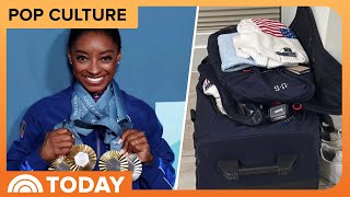 Simone Biles posts photo of still-packed bag from Paris Olympics!