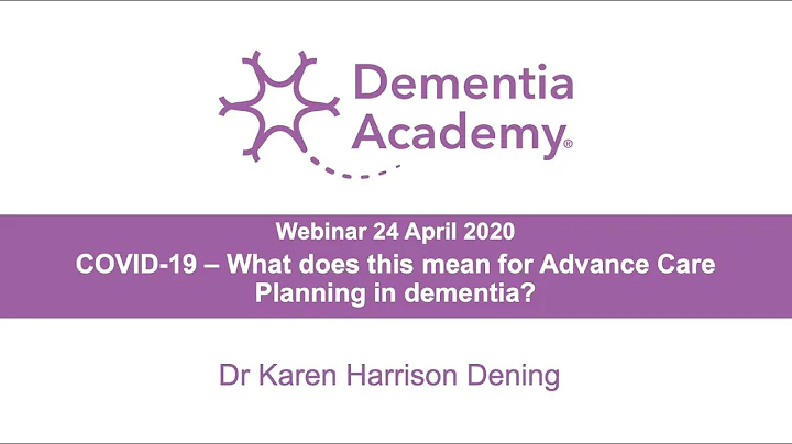 Dr Karen Harrison Dening: COVID-19  What does this...