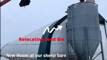 Relocating Feed Bin to Store Corn at Repurposed Sheep Barn