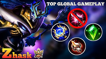 35 Kills Gameplay!! Zhask The Killing Machine!! - Build Top 1 Global Zhask ~ MLBB