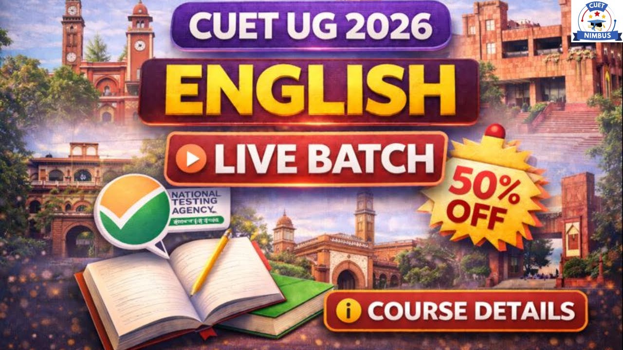 CUET UG 2026 | ENGLISH LANGUAGE | ONLINE BATCH 1 | With new syllabus # ...