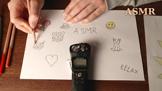 Drawing around your head ASMR (No Talking)