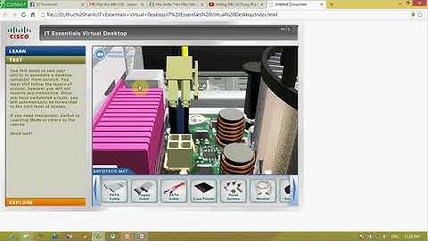 Lắp ráp máy tính bằng phần mềm ảo IT Essentials Virtual Desktop