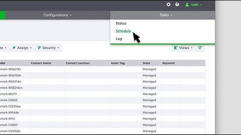 Lexmark Markvision Enterprise—Scheduling and automation