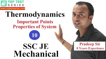 Important Points of Properties of System in Hindi Thermodynamics SSC JE Classes-10 Mechanical Engg