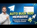 TexSender Software: Auto Bulk Add Telegram Group Member | Best Tool Telegram Marketing Tutorial 2025