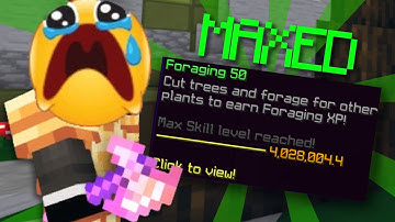 Maxing out the WORST skill... | HYPIXEL SKYBLOCK
