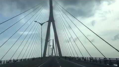 Toàn cảnh cầu Cần thơ,nối Cần thơ và Vĩnh Long ,August 2017