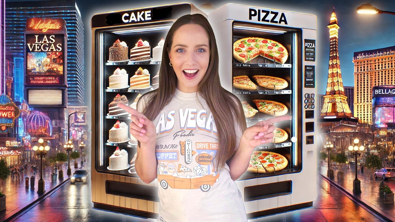 I Tried Pizza & Chicken Wings from Vending Machines in Las VEGAS