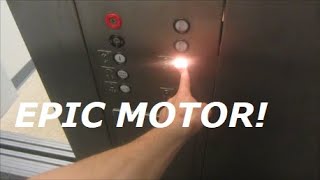 Amazing motor!  Dover hydraulic elevator at Spahr Engineering Library, KU, Lawrence KS