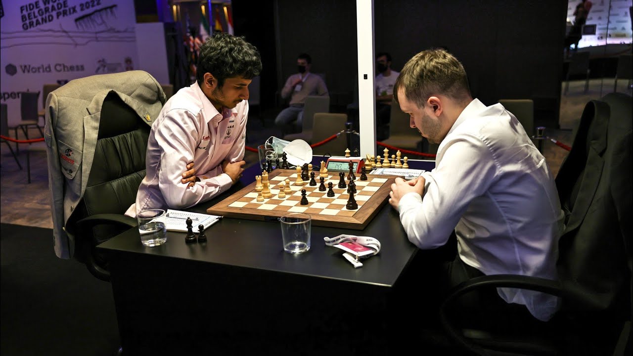 TEAM MAGNUS — Daniil Dubov after facing Vidit Gujrathi at the R5 of the  FIDE Grand Prix 2022 