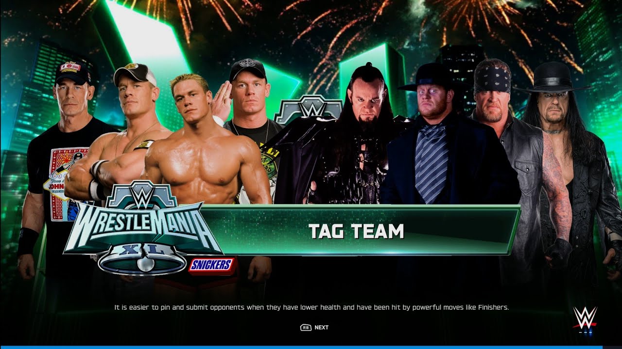 TEAM John Cena Vs Team Undertaker - Tag Team Elimination Match | WWE 2k25 