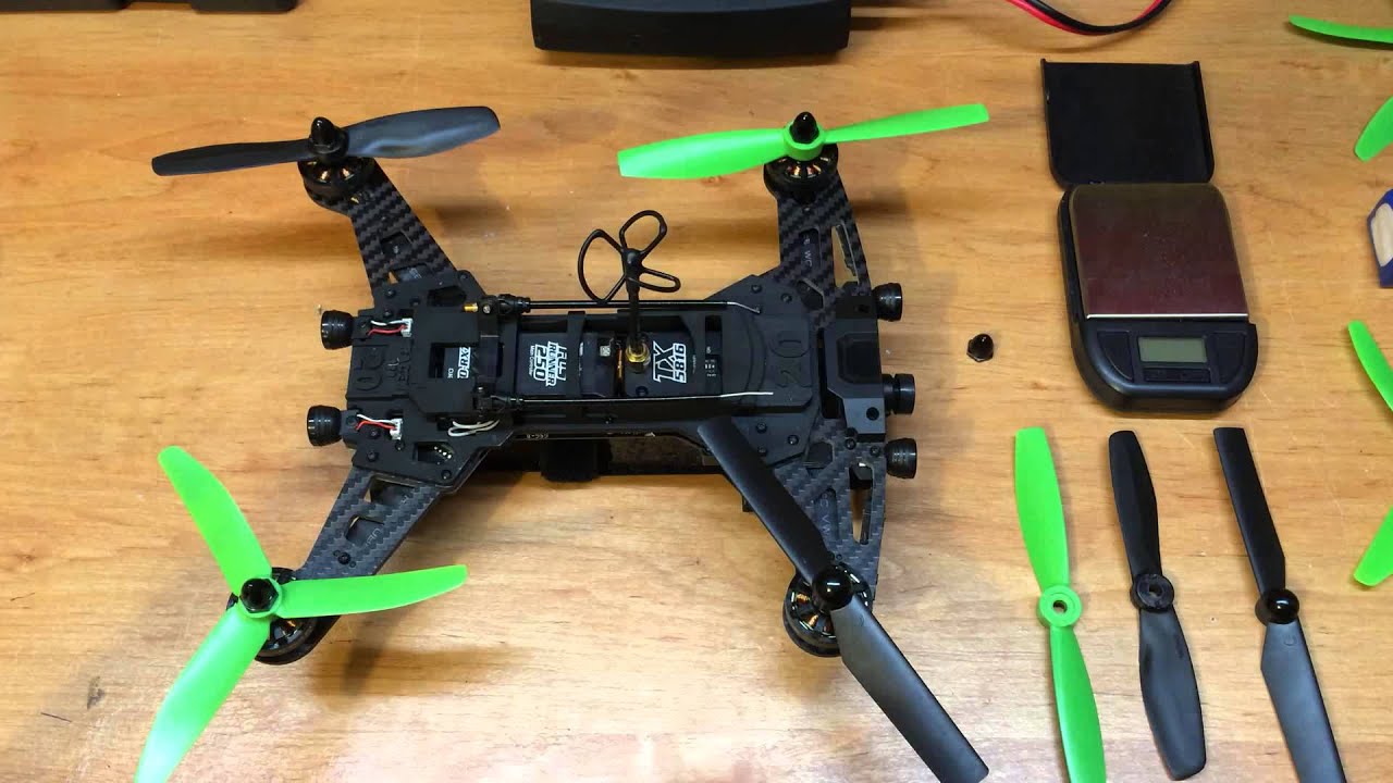 WALKERA RUNNER 250 Aftermarket Prop Comparison - ReadymadeRC.com HQ 5545 triblade Gemfan 5045