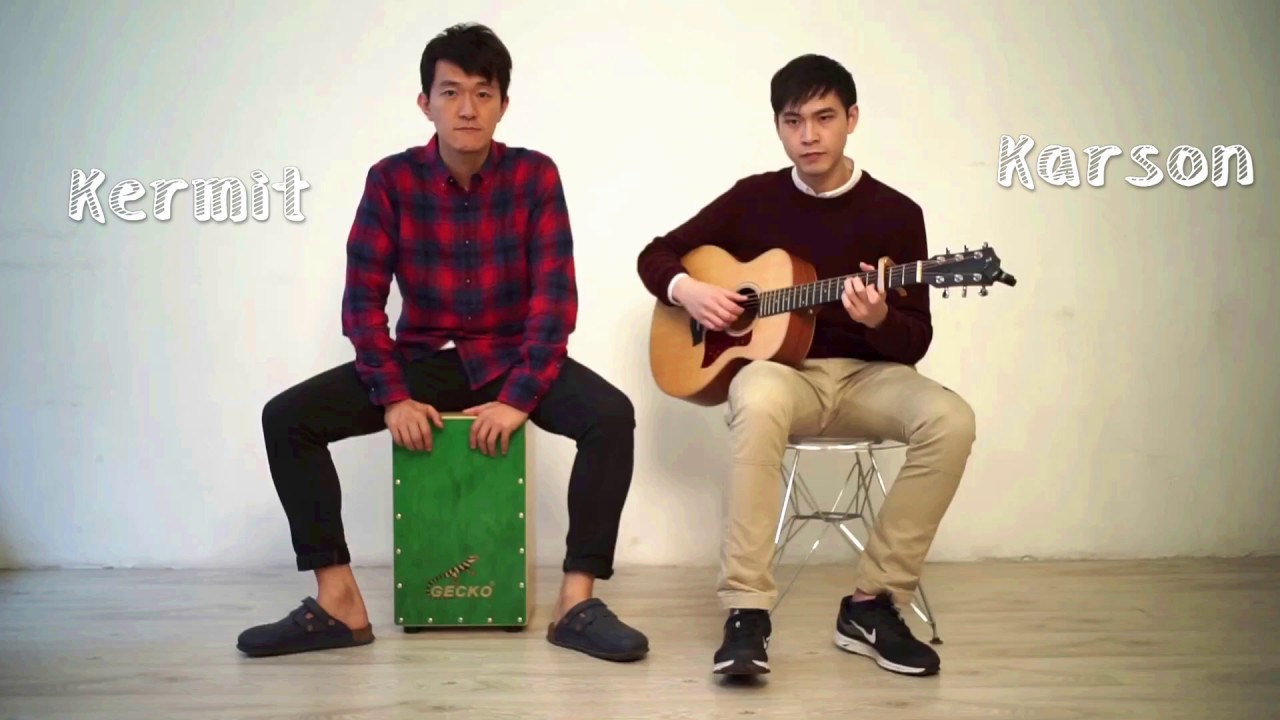 [Guitar x Cajon Cover] Just the way you are YouTube