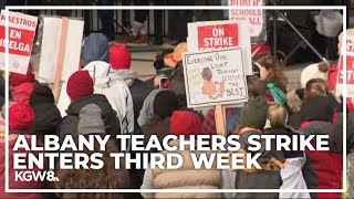 Albany teachers strike continues Monday