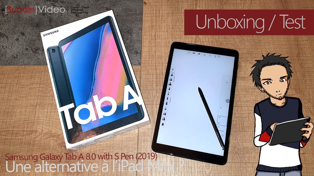 UNBOXING & TEST - SAMSUNG Galaxy Tab A 8.0 2019 with Pen SM-P205